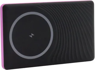 RealPower PB-5000 MAG 5000 mAh Bezprzewodowe ładowanie Różowy - Powerbanki - miniaturka - grafika 1