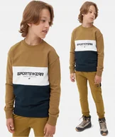 Bluzy dla chłopców - 4F BLUZA CHŁOPIĘCA DRESOWA SPORTOWA NIEROZPINANA - miniaturka - grafika 1