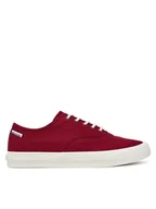 Trampki męskie - Tommy Hilfiger Tenisówki Hi Vulc Oxford Twill FM0FM05400 Czerwony - miniaturka - grafika 1
