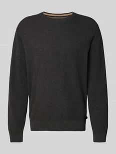 Sweter z dzianiny o kroju regular fit z czystej bawełny - Swetry męskie - miniaturka - grafika 1