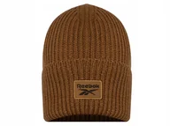 Czapki i chusty sportowe męskie - REEBOK CZAPKA - CL FO Beanie H36561 zimowa BRĄZOWO-WIELBŁĄDZIA - miniaturka - grafika 1