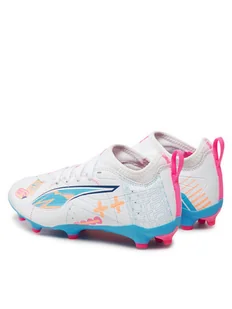 Korki chłopięce Puma ULTRA 5 MATCH VOL. UP FG/AG JR białe 10806501 - Piłka nożna - miniaturka - grafika 1