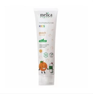 Melica Organic Melica Organic pasta o smaku brzoskwinowym dla dzieci 100ml 003617 - Pasty do zębów - miniaturka - grafika 1