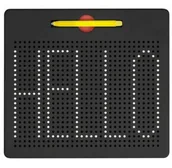 Tablice dla dzieci - Magnetyczna TABLICA z 714 Kulkami dla Dzieci + pisak czarna DA56 - miniaturka - grafika 1