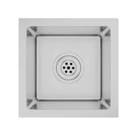 Zlewozmywaki - Elior Srebrny zlew kuchenny ręcznie robiony R9-N21 - miniaturka - grafika 1