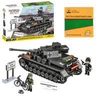 Klocki - KLOCKI COBI 3127 Czołg Panzerkampfwagen IV Ausf.G HC WW2 643 El. + PŁYTKA - miniaturka - grafika 1
