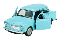 Samochody i pojazdy dla dzieci - WELLY TRABANT 601 NIEBIESKI 1:34 SAMOCHÓD NOWY METALOWY MODEL - miniaturka - grafika 1
