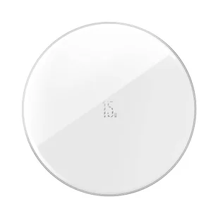 Baseus szybka bezprzewodowa ładowarka Qi 15 W + kabel USB Typ C biały (WXJK-B02) - Ładowarki do telefonów - miniaturka - grafika 2
