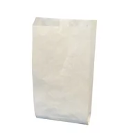 Folia, papier śniadaniowy, serwetki - Torba papierowa fałdowa, biała, 18x35 cm, 1000 sztuk - miniaturka - grafika 1