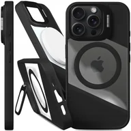 Etui i futerały do telefonów - Etui Do Magsafe Do Apple iPhone 15 Pro Fusion, Czarne, Clear, Podstawka - miniaturka - grafika 1