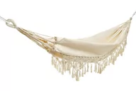 Hamaki - Hamak ogrodowy BOHO Majestic Sport 200x150 cm beżowy - miniaturka - grafika 1