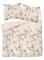 Pościel - Detexpol Pościel satynowa 220x200 kremowa beżowa jasna liście 5084 B Home Satin 11 - miniaturka - grafika 1