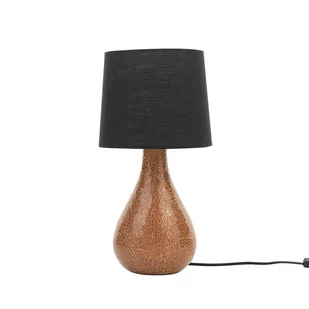 Beliani Lampa stołowa czarno-miedziana 47 cm ABRAMS - Lampy stojące - miniaturka - grafika 1