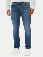 Spodnie męskie - Pepe Jeans Jeansy PM207391 Niebieski Tapered Fit - miniaturka - grafika 1