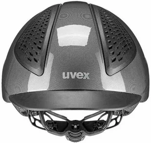 UVEX Kask Exxential II Tocsen - czarny/srebrny - Kaski do jazdy konnej - miniaturka - grafika 1