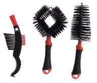 Narzędzia rowerowe - WELDTITE Zestaw szczotek do czyszczenia roweru dirtwash bike cleaning brush czarny SZCZOTKI DIRTWASH BIKE CLEANING - miniaturka - grafika 1