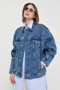 Kurtki damskie - Karl Lagerfeld kurtka jeansowa damska kolor niebieski przejściowa - grafika 1