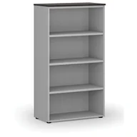 Regały biurowe - Regał biurowy PRIMO GRAY, 1434 x 800 x 420 mm, szary/wenge - miniaturka - grafika 1