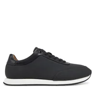 Sneakersy męskie - Sneakersy Calvin Klein Low Prof Runn Laceup Rubb Lth HM0HM01707 Czarny - miniaturka - grafika 1