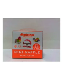 MARIO-INEX mario-inex Klocki waffle mini 35szt Konstruktor dziew MARIOINEX - Zabawki konstrukcyjne - miniaturka - grafika 1
