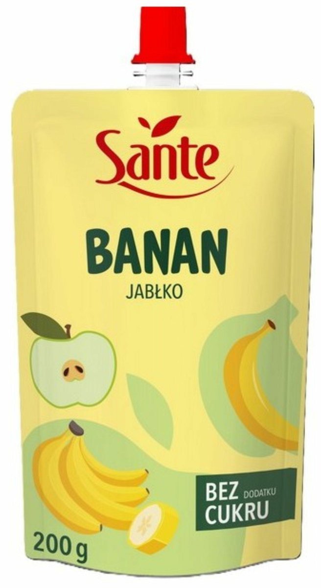 SANTE MUS 100% BANAN JABŁKO 200G
