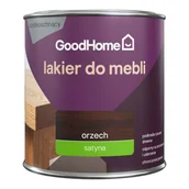 Lakiery do drewna - GoodHome Lakier do mebli orzech satyna 0,25 l - miniaturka - grafika 1