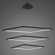 Lampy sufitowe - Lampa wisząca Ledowe Kwadraty No.3 in 4k black Altavola Design - miniaturka - grafika 1