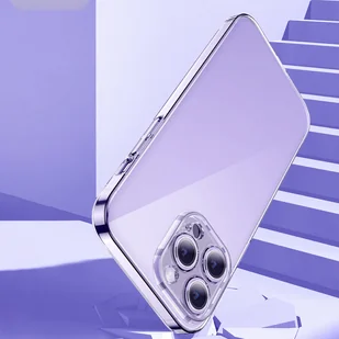 Baseus Crystal Case etui do iPhone 14 Pro cienki pokrowiec + szkło przezroczyste - Etui i futerały do telefonów - miniaturka - grafika 5