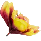 Sztuczne kwiaty - [w04263] Główka kwiatowa clivia 15-16cm seledynowa z czerwonym środkiem - miniaturka - grafika 1