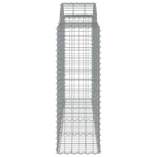 vidaXL Kosze gabionowe, 25 szt, 200x50x120/140cm, galwanizowane żelazo - Ogrodzenia - miniaturka - grafika 6