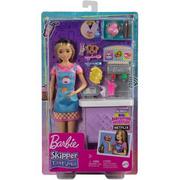 Lalki dla dziewczynek - Lalka Barbie Skipper Pierwsza praca Bar z przekąskami HKD79 - miniaturka - grafika 1