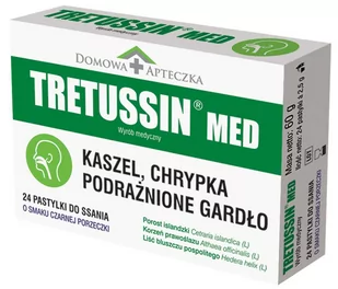 DOMOWA APTECZKA Domowa Apteczka Tretussin Med x 24 pastylki do ssania | - Przeziębienie i grypa - miniaturka - grafika 1