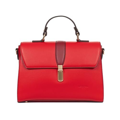 Hexagona Torebka na ramię z 1 uchwytem, kompatybilna z telefonem komórkowym, dla kobiet, kolekcja Solange, Czerwony/karminowy, Taille unique