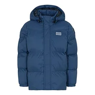 Kurtki i płaszcze dla chłopców - LEGO Unisex Wear kurtka zimowa, pikowana, wiatroszczelna, ciepła kurtka, Ciemny niebieski, 128 - miniaturka - grafika 1