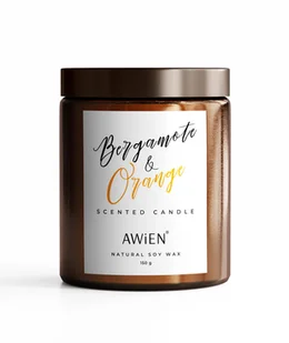 Świeca Sojowa o zapachu Bergamote & Orange / AWiEN - Świece - miniaturka - grafika 1