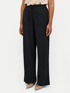 Spodnie damskie - Kaffe Spodnie materiałowe Milia 10508314 Czarny Loose Fit - miniaturka - grafika 1