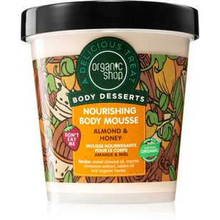 Organic Shop Body Desserts Almond & Honey Nourishing Mousse Odżywczy mus do ciała o zapachu migdałów i miodu 450ml - Peelingi do ciała - miniaturka - grafika 1