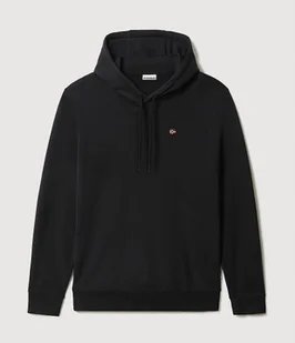felpa uomo napapijri balis hood - np0a4fqv 041 black brushed - Bluzy męskie - miniaturka - grafika 1