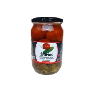 Mieszanka warzywna z ogórków i pomidorów marynowanych "Delicios" 720ml - Pasztet i przetwory mięsne - miniaturka - grafika 1