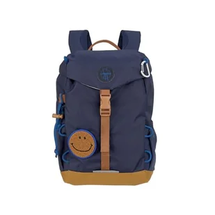 LÄSSIG Plecak dziecięcy, plecak przedszkolny, plecak turystyczny, wodoodporny, od 3 lat, 9 litrów/mini plecak outdoorowy Little Gang Navy, granatowy, Nowoczesny - Plecaki szkolne i tornistry - miniaturka - grafika 1