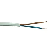 Przewody elektryczne - Przewód OMYP 2 x 1,5 10 m biały AKS Zielonka - miniaturka - grafika 1