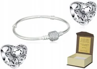 Bransoletki - Bransoletka srebrna 19 cm CHARMS + B116 - miniaturka - grafika 1