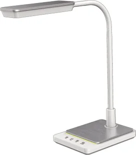 Biała nowoczesna lampka biurowa dotykowa - S256 Efos - Lampy stojące - miniaturka - grafika 1