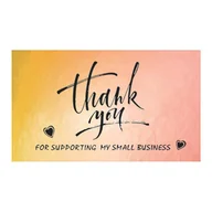 Scrapbooking - Wizytówka Bilecik Thank You For Supporting 5 Szt. - miniaturka - grafika 1