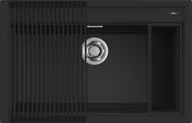 Zlewozmywaki - ELLECI BEST 130 + AKC black (K86) KERATEK - miniaturka - grafika 1