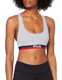 FILA FILA Damski biustonosz Fu6048 szary szary XS FU6048 - Biustonosze - miniaturka - grafika 1