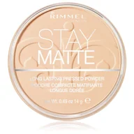 Pudry do twarzy - Rimmel London Stay Matte Long Lasting Pressed Powder 14g W Puder 001 Transparent - miniaturka - grafika 1