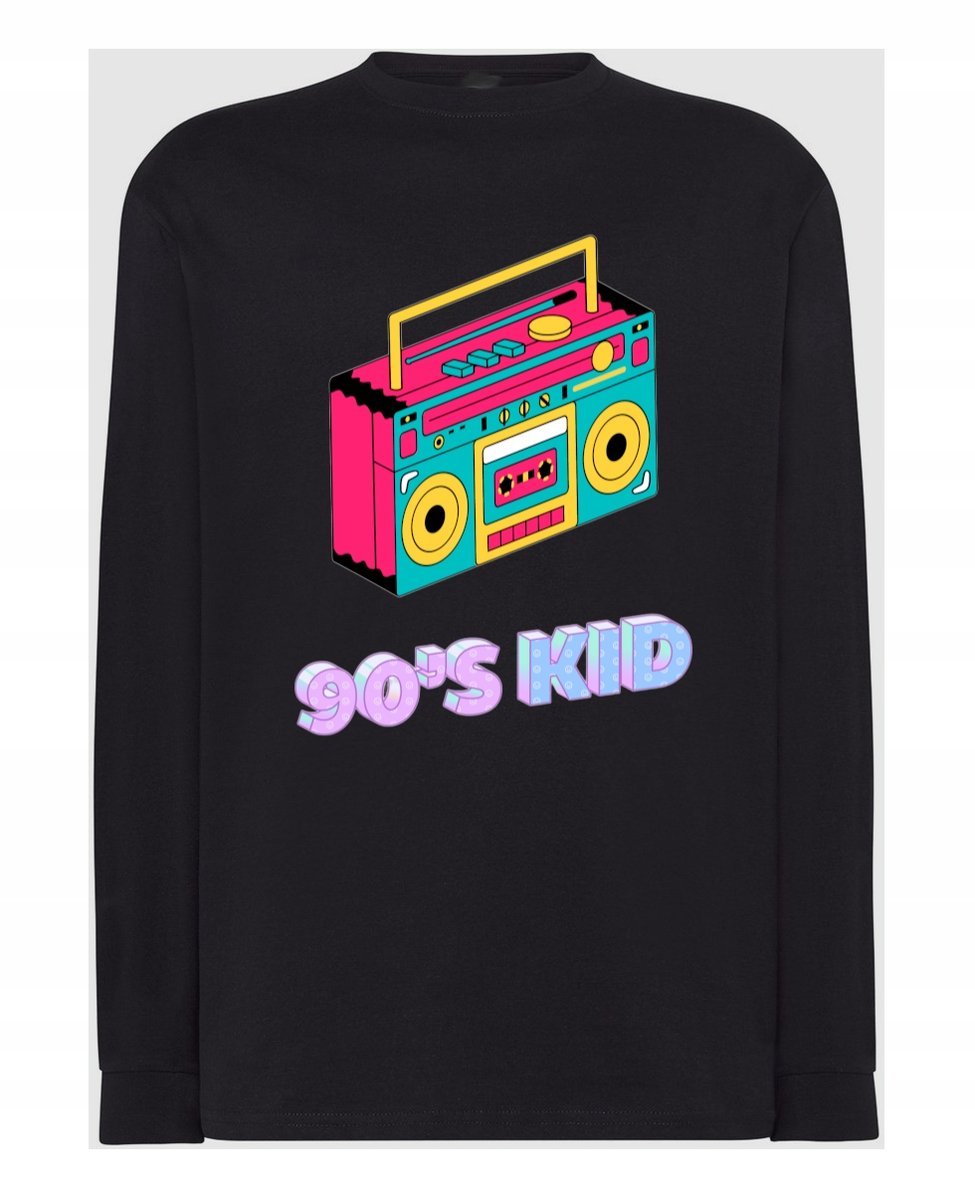Longsleeve męski Retro print 90's Kid Dziecko lat 90 tych r.XS