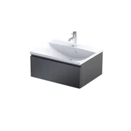 Szafki łazienkowe - Szafka łazienkowa pod umywalkę Oristo Brylant 60 cm czarny mat OR36-SD1S-60-8R - miniaturka - grafika 1