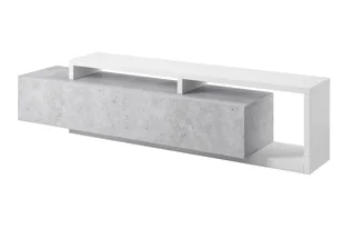 Meblościanka do salonu Bota 09 - biały / beton colorado - Meblościanki - miniaturka - grafika 7